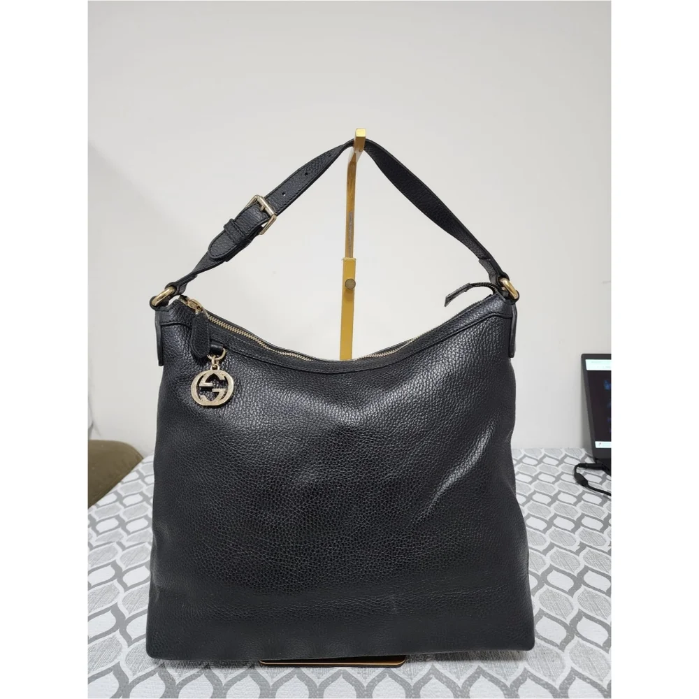 Gucci Interlocking G Hobo Bag Black